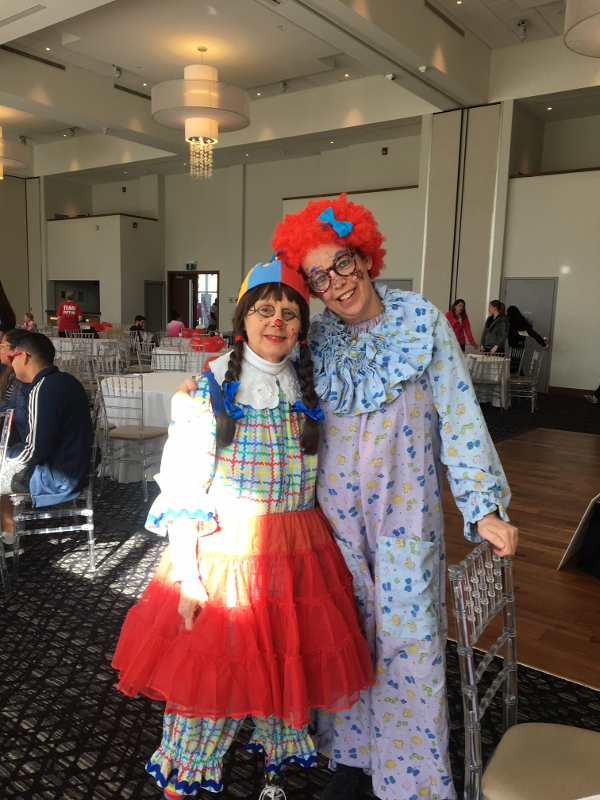 2019 MS Walk for Research, May 05, Tripper and Junebug have a great time with the kids