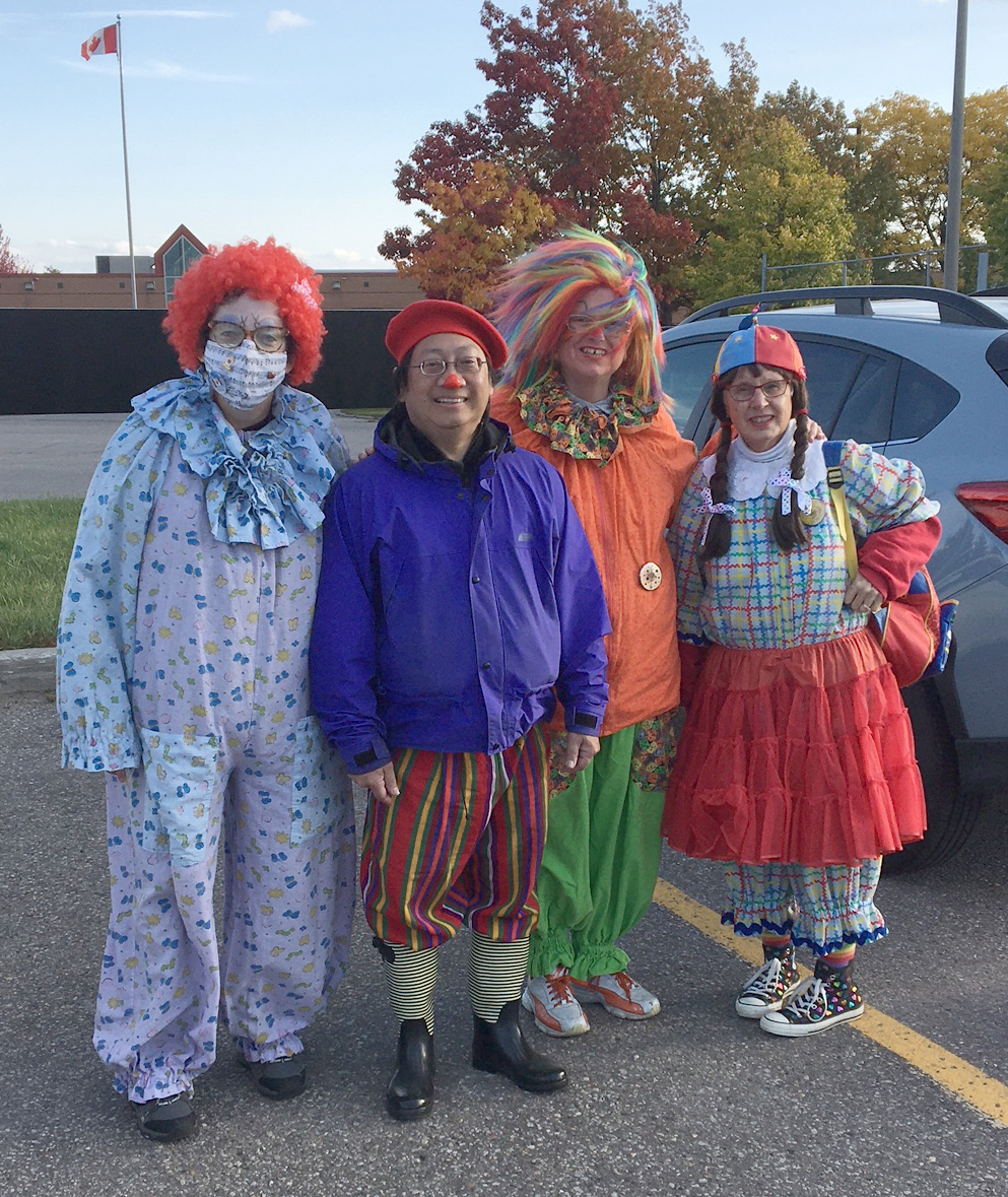 2022 Ajax-Pickering Pumpkinville, Oct 15, Scarborough Corp of Clowns, Junebug, Deigo, Pumpkin, Tripper