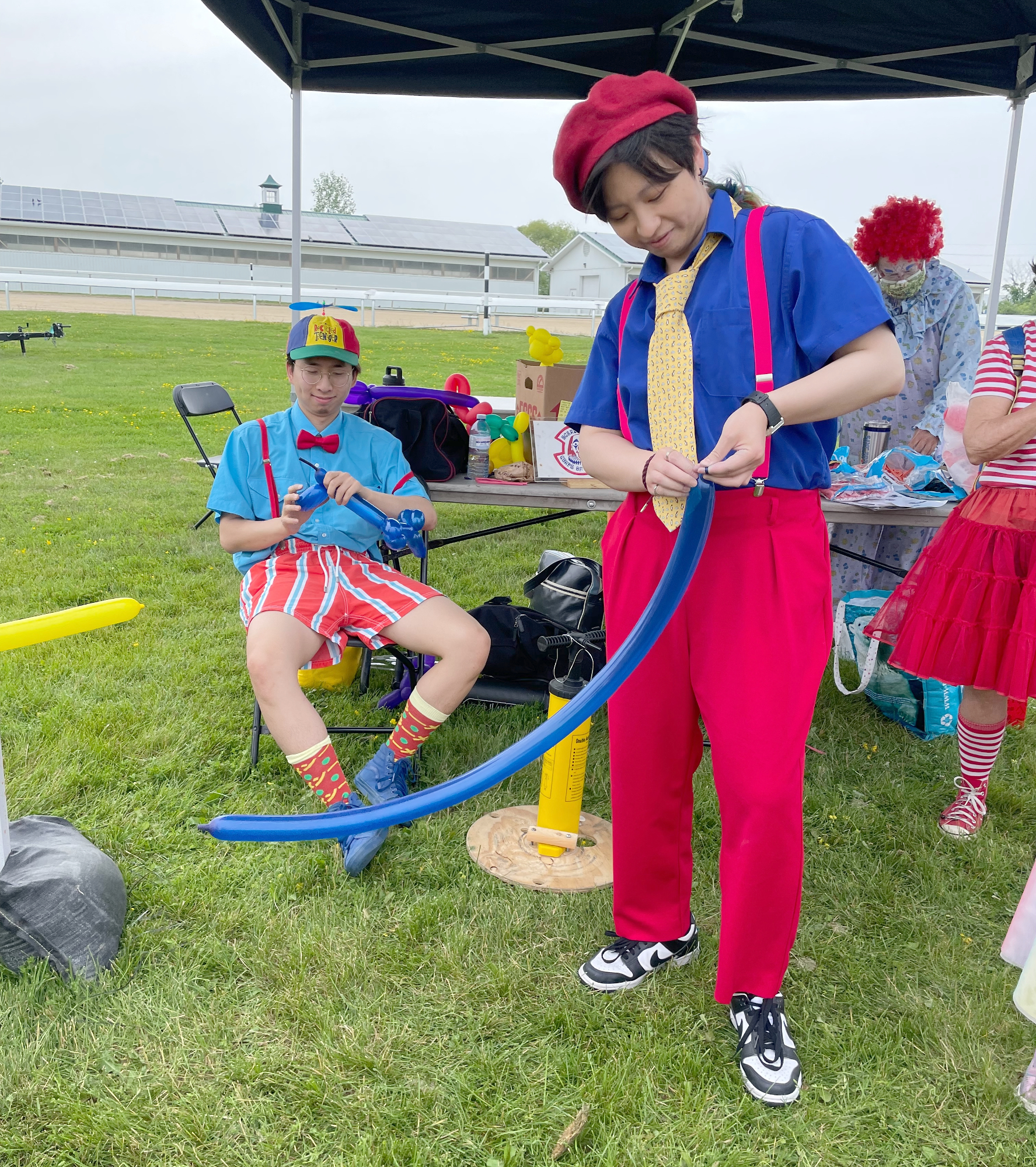Scarborough Corp of Clowns, 2023 Ajax-Pickering Canada Day Jul 01, M2, Jay, Junebug, Tripper