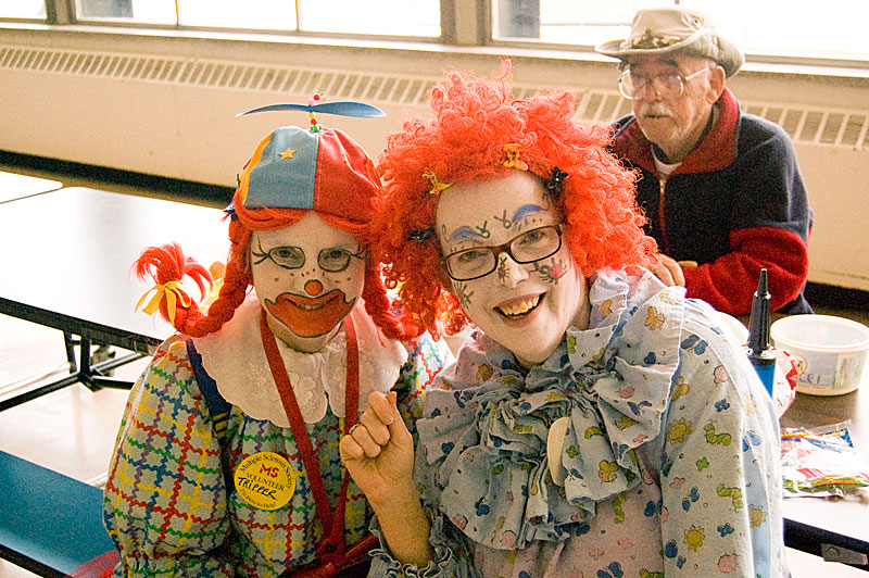 2009 MS Walk, Tripper and Junebug attend, Scarborough Corp of Clowns, Scarborough, Toronto, Canada