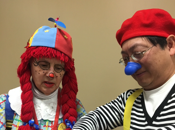 2018 North American Muslim Foundation, Scarborough, Toronto, Canada's Family Day. Tripper and Deigo twist a balloon monkey head. So much fun!