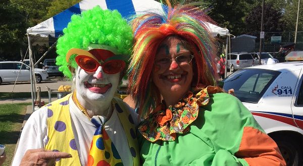 2018 West Rouge Family Day, September 15 2018, and it was a hot one! Scarborough Corp of Clowns: Bobbo and Jill