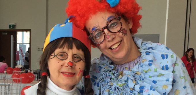 2019 MS Walk for Research, May 05, Tripper and Junebug have a great time with the kids