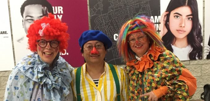 2019 Ajax-Pickering New Years Eve, Clowns included Junebug, Jill, Deigo. There were fewer kids this year.